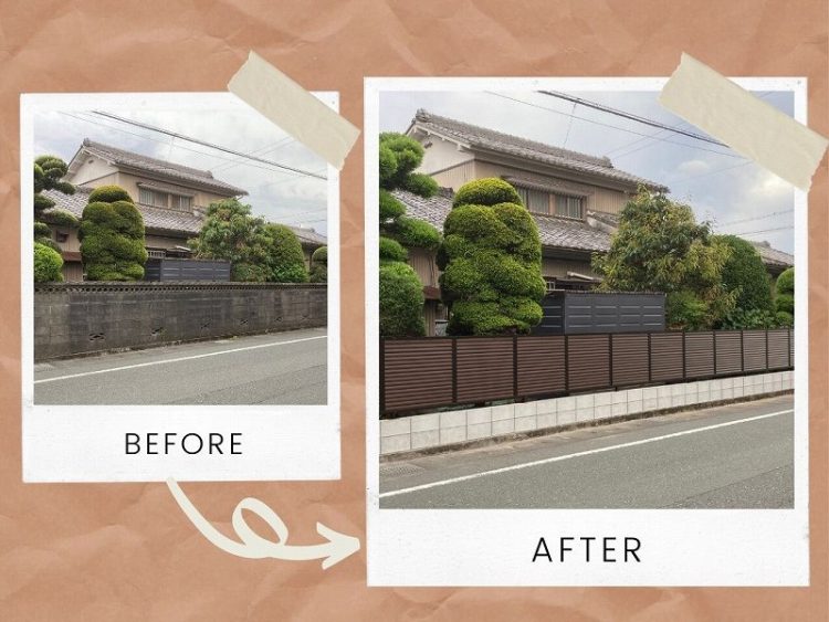 塀のリフォーム工事