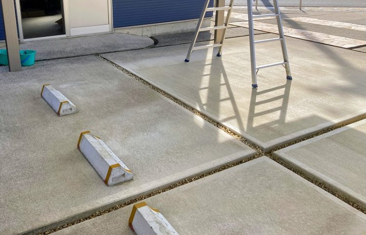 土間コンクリートスリット　既存