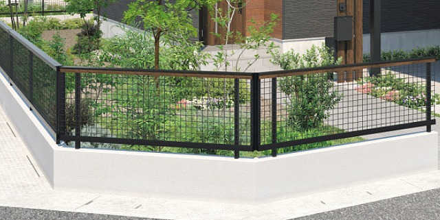 2トーンの高意匠フェンス