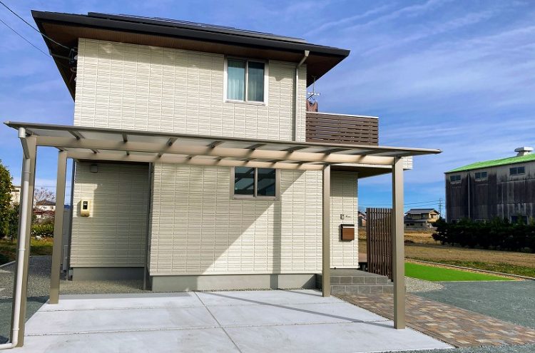 シンプルで開放感のある外構　施工例　浜松市