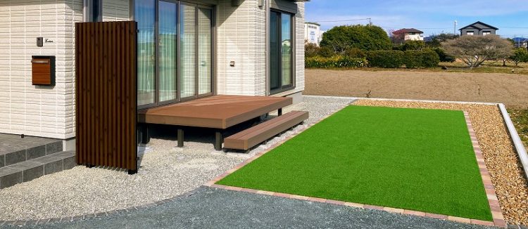 デッキ　人工芝