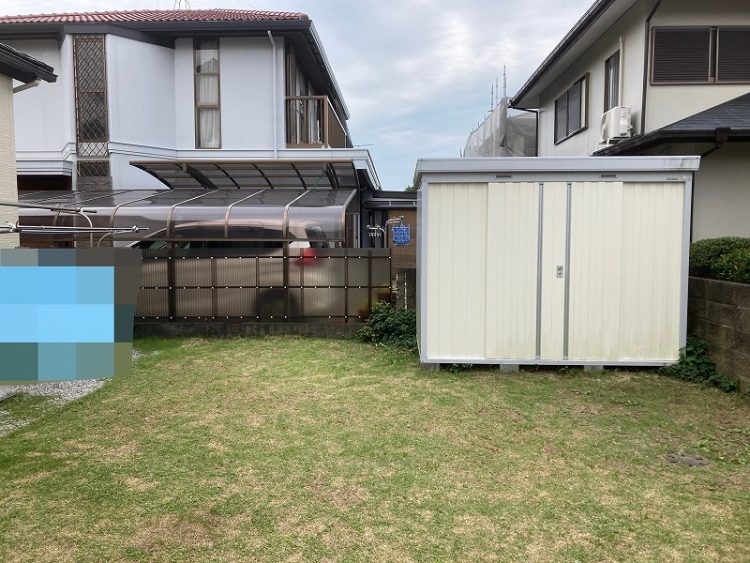 芝生を撤去してお庭にアプローチをつくった外構リフォーム工事