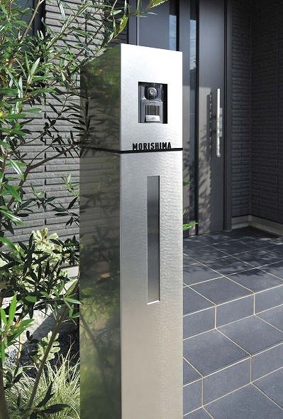 スマートなL字型機能門柱　エルポール