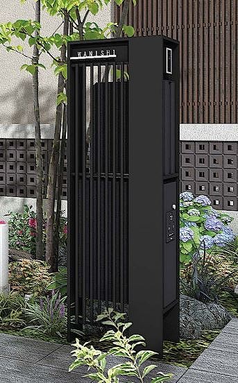 デザインと容量で選べる宅配機能付き機能門柱　エンティガ