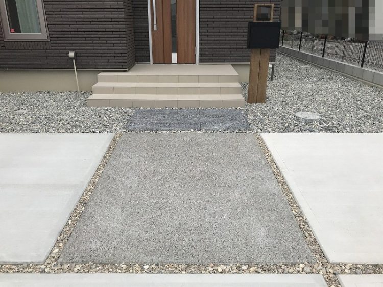 TOYOペルラストーン洗い出し ハマニグリーンパーク