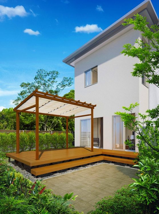 駐車場をお庭にリノベーション！新たなお庭暮らし