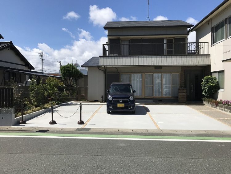 古いブロック塀のリフォーム工事　浜松市