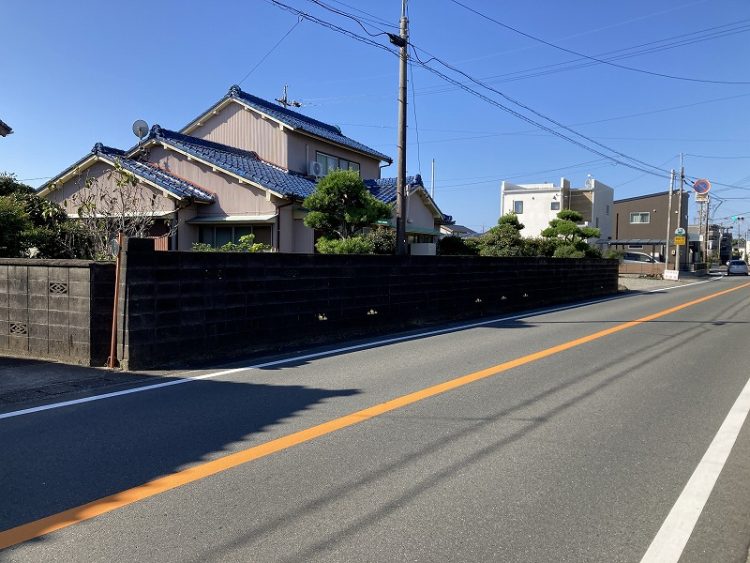 古いブロック塀のリフォーム工事　浜松市