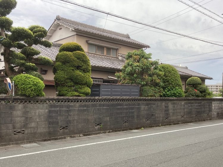 古いブロック塀のリフォーム工事　浜松市