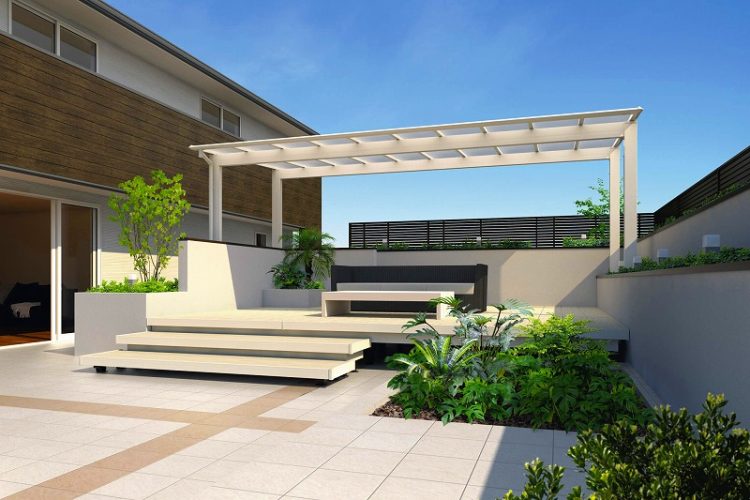 台風にも負けない　独立式マルチルーフ　施工例