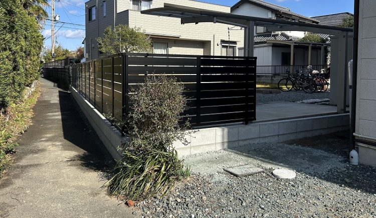 生垣からフェンス