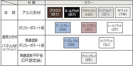 レセパ カラーバリエーション