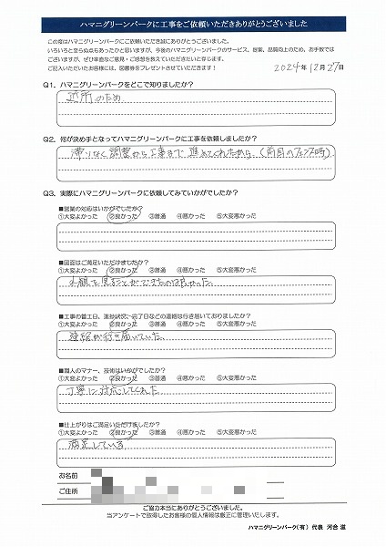満足している