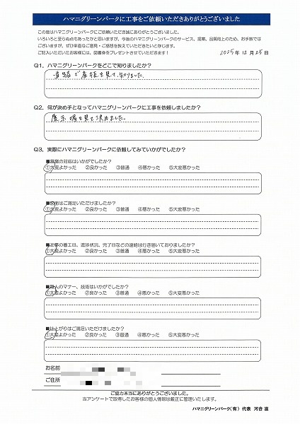展示場を見て決めました