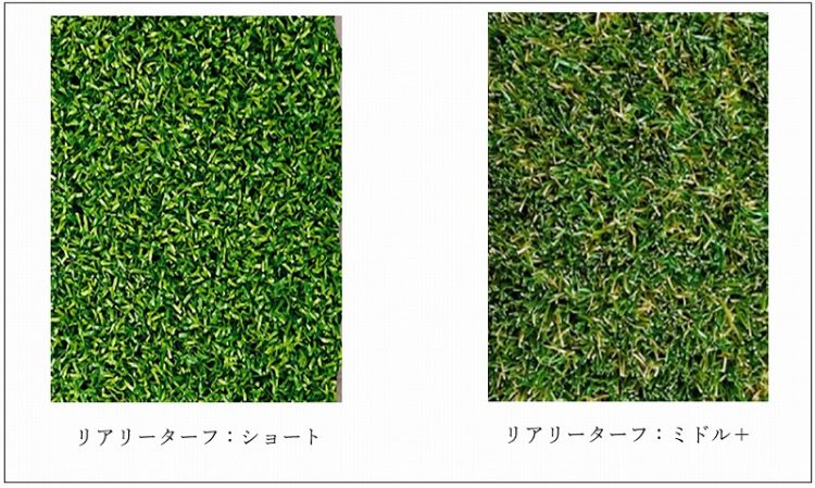 リアリーターフのショートとミドル＋