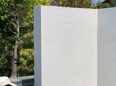 浜松市浜北区エクステリア専門店、ハマニグリーンパークの展示場リニューアル　塗り壁下塗り編