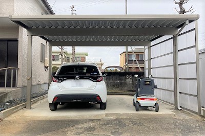 スリムな折板カーポートを設置しました　浜松市の施工例