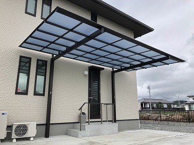 浜松市 片側支持カーポート 施工例