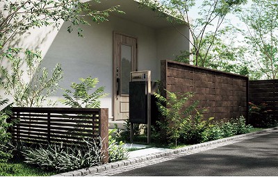 ＬＩＸＩＬフェンスＡＡメタル調で上質な存在感のある目隠しを　浜松市　ハマニグリーンパーク