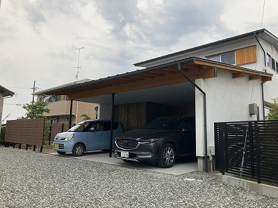 ピクチャーウィンドウから見える坪庭のご紹介　浜松市