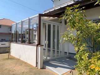 LIXILガーデンルームココマを浜松市にてハマニグリーンパーク(有)にて施工いたしました。